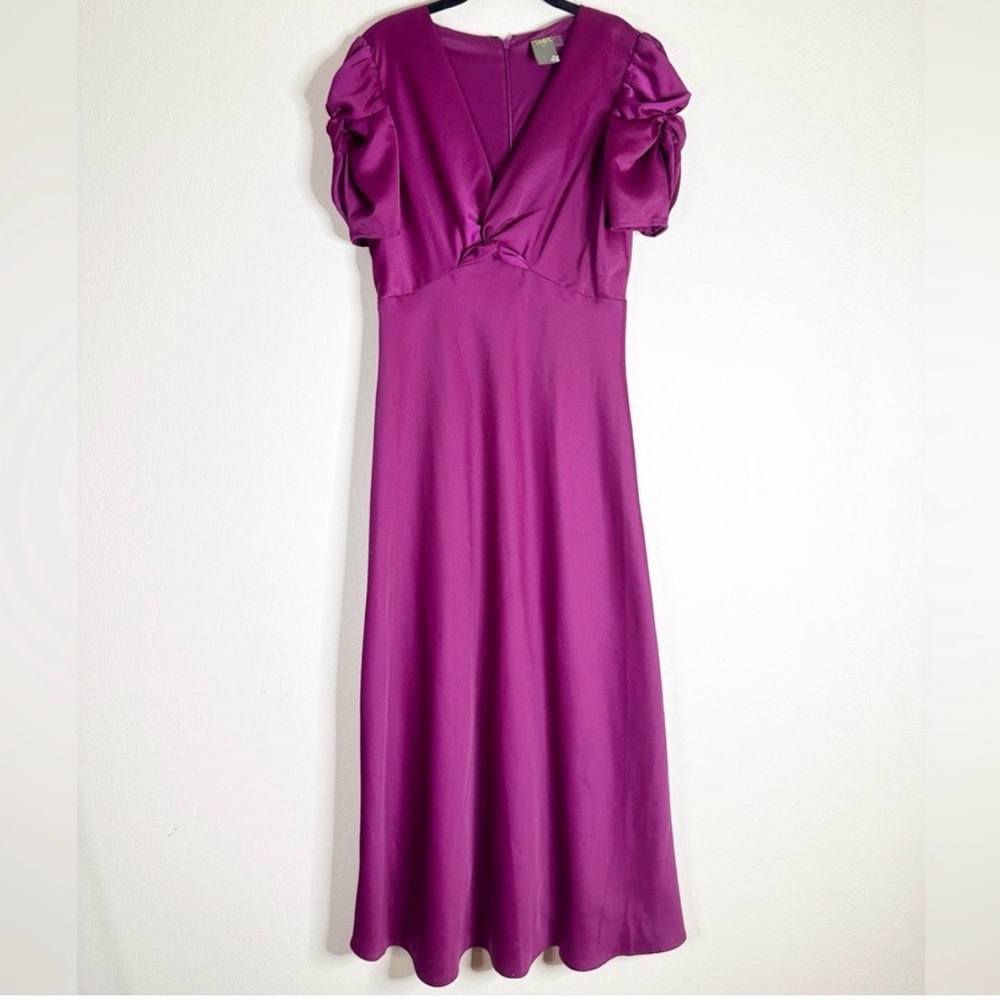 Just...Taylor Vibrant Purple Midi Dress